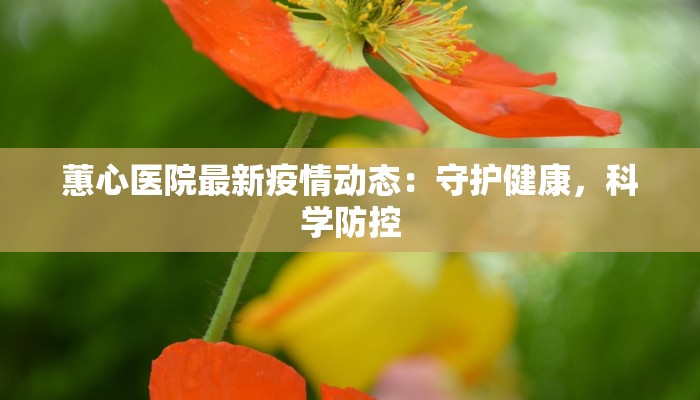 蕙心医院最新疫情动态:守护健康,科学防控 蕙心医院最新疫情动态:守护健康,科学防控