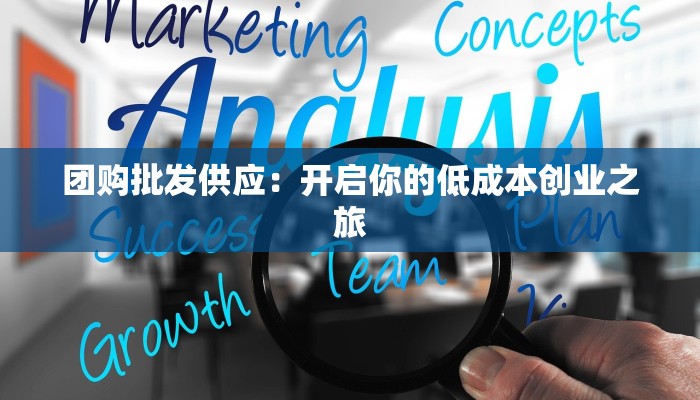团购批发供应：开启你的低成本创业之旅