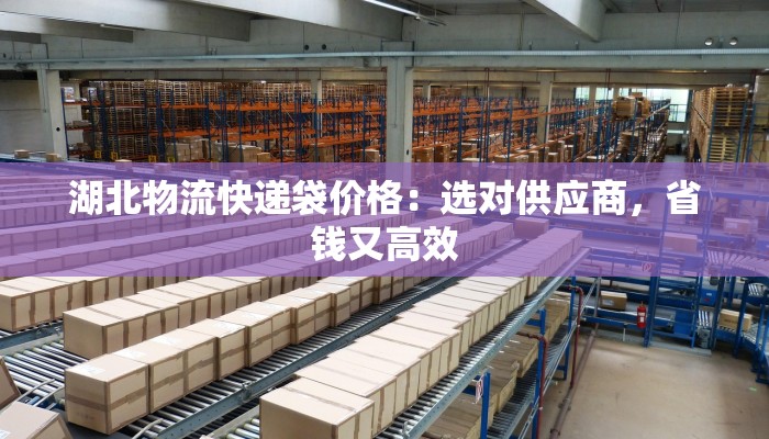 湖北物流快递袋价格：选对供应商，省钱又高效