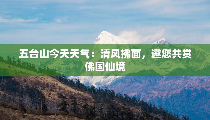 五台山今天天气:清风拂面,邀您共赏佛国仙境 五台山今天天气:清风拂面,邀您共赏佛国仙境