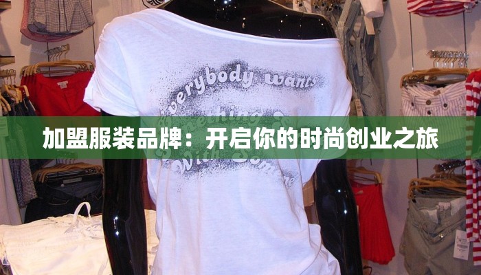 加盟服装品牌：开启你的时尚创业之旅