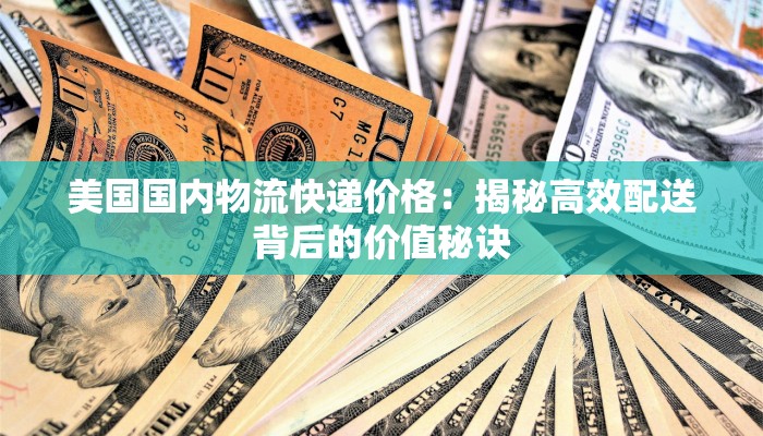 美国国内物流快递价格：揭秘高效配送背后的价值秘诀
