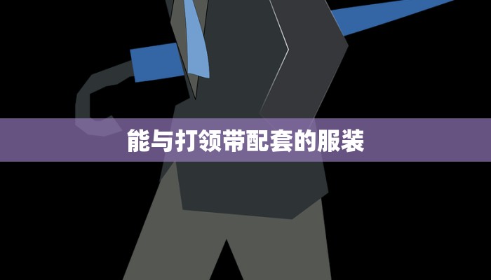 能与打领带配套的服装