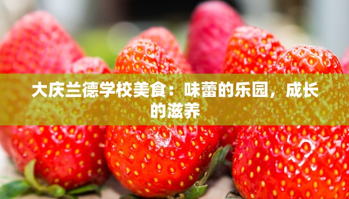 大庆兰德学校美食:味蕾的乐园,成长的滋养 大庆兰德学校美食:味蕾的乐园,成长的滋养