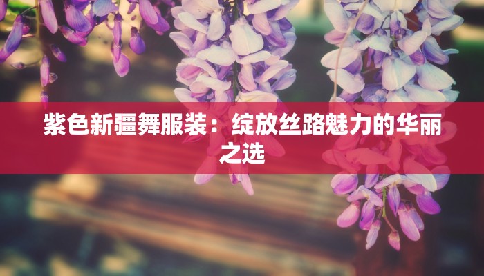 紫色新疆舞服装：绽放丝路魅力的华丽之选