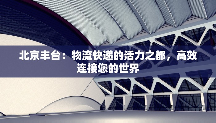 北京丰台:物流快递的活力之都,高效连接您的世界 北京丰台:物流快递的活力之都,高效连接您的世界