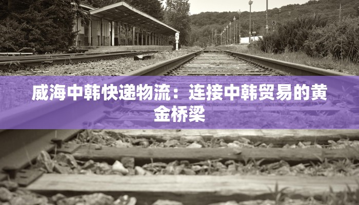 威海中韩快递物流:连接中韩贸易的黄金桥梁 威海中韩快递物流:连接中韩贸易的黄金桥梁